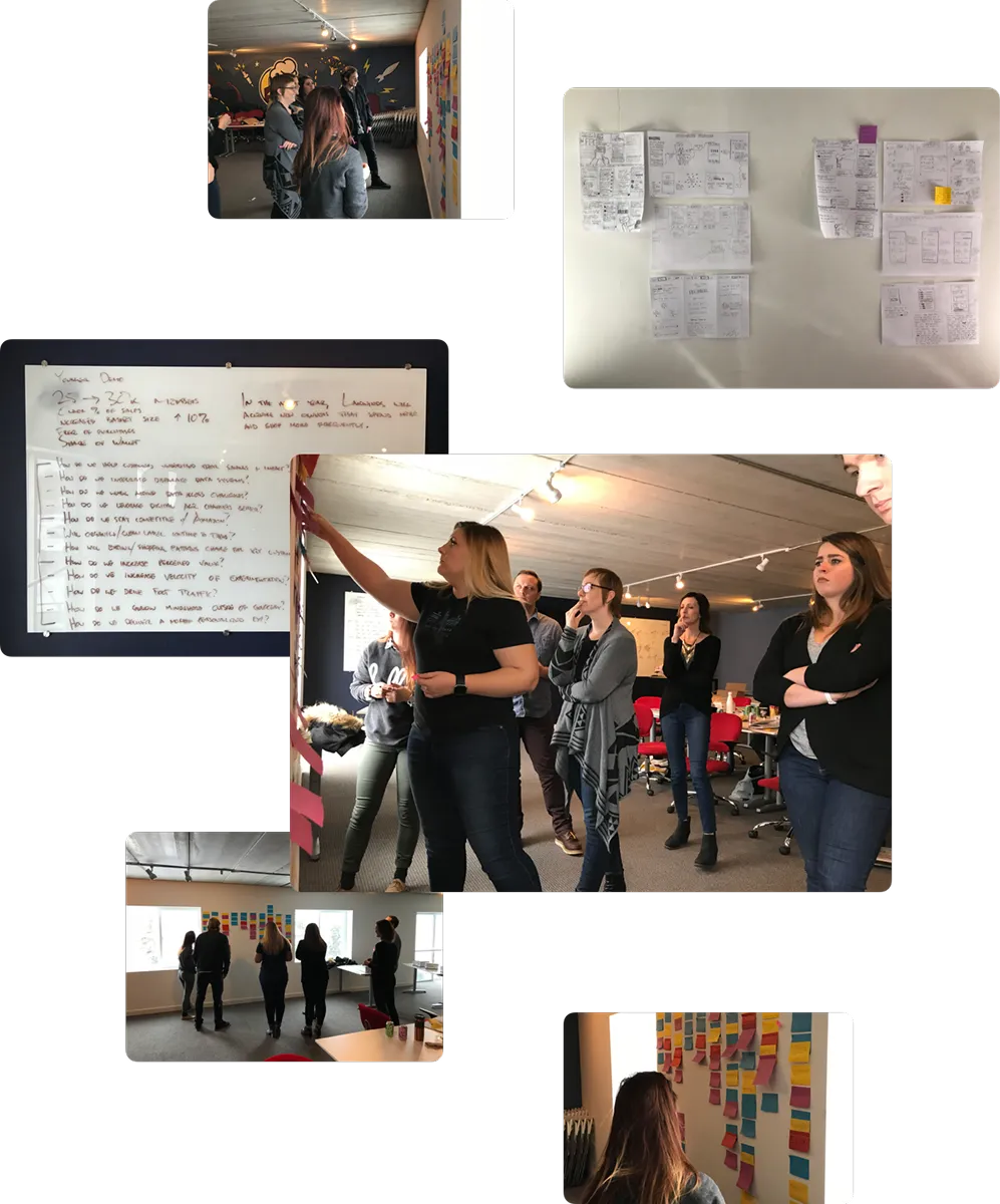 App screen showing the weekly ad carousel.