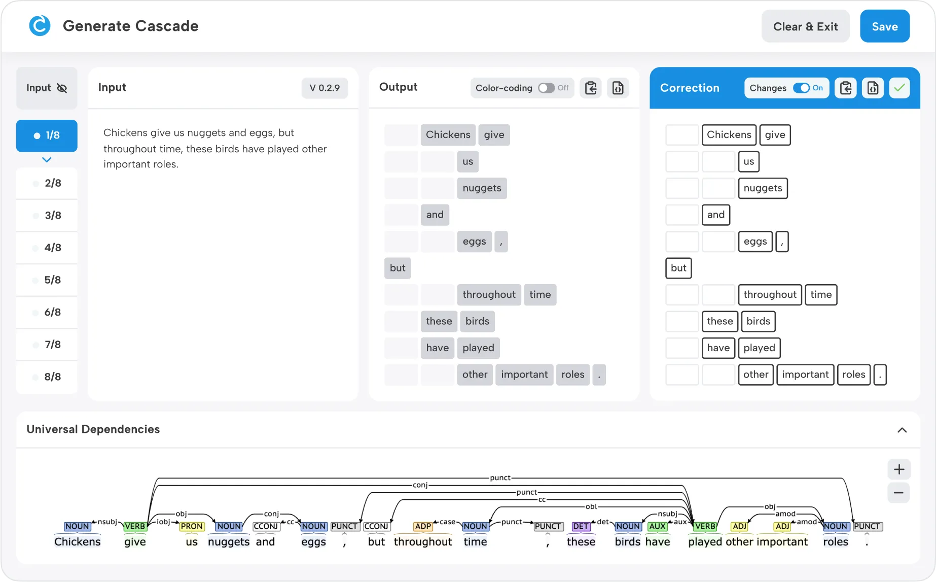 Image of cascade tool