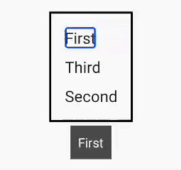 Announcement is: “First”, “Second”, “Third”